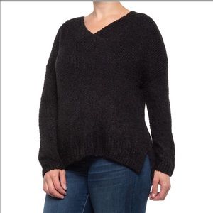 🆕 Jack by BB Dakota V Neck Black That Way Sweater